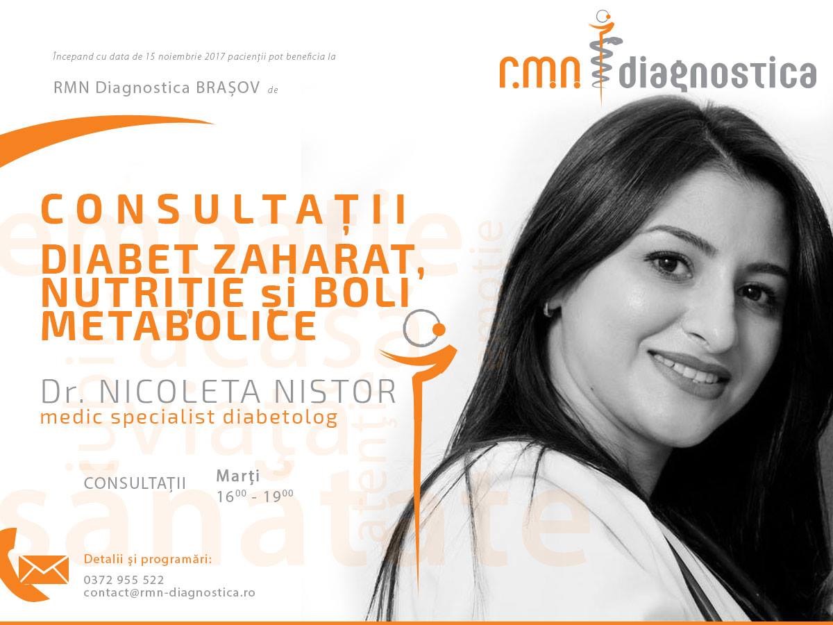 Dr Nicoleta Nistor - medic specialist diabetolog, medic rmn diagnostic sibiu