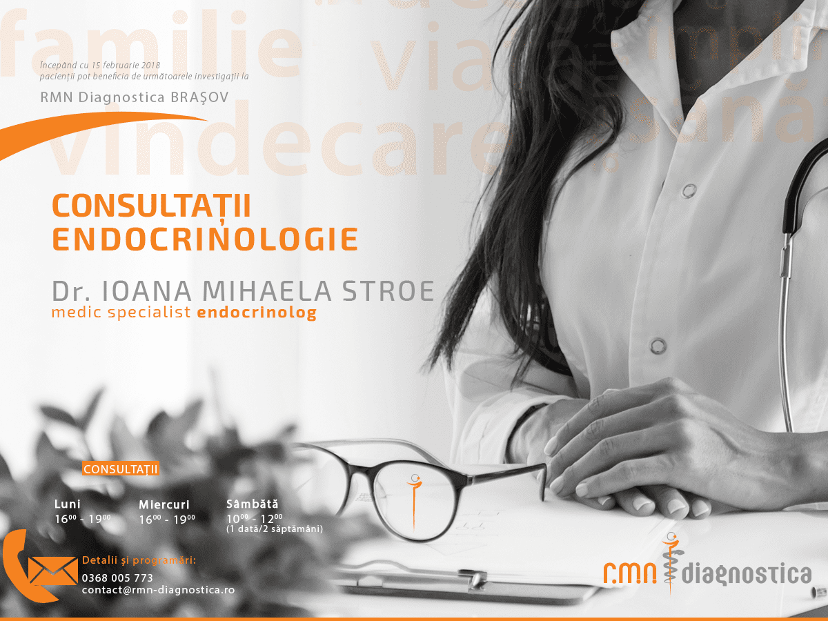 Dr. Ioana Stroe - medic specialist endocrinolog rmn diagnostica brasov