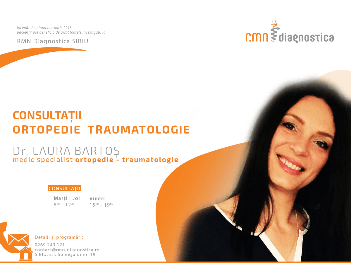 Dr. Bartos Laura - consultatii gratuite ortopedie Sibiu