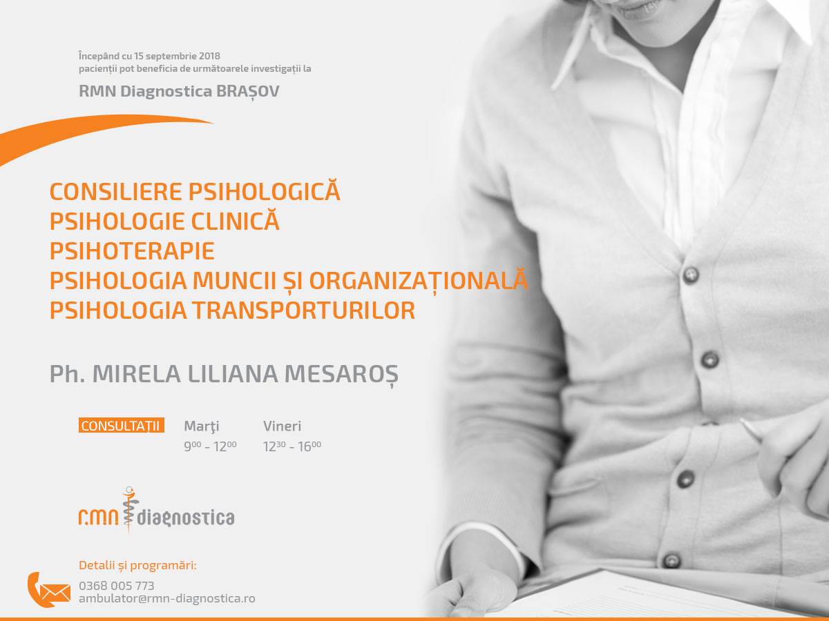 Mirela Liliana Mesaros psihoterapeut si psiholog