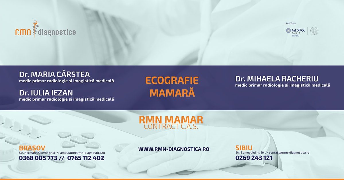 ECOGRAFIA MAMARĂ, una dintre investigațiile importante în depistarea cancerului de sân RMN DIagnostica
