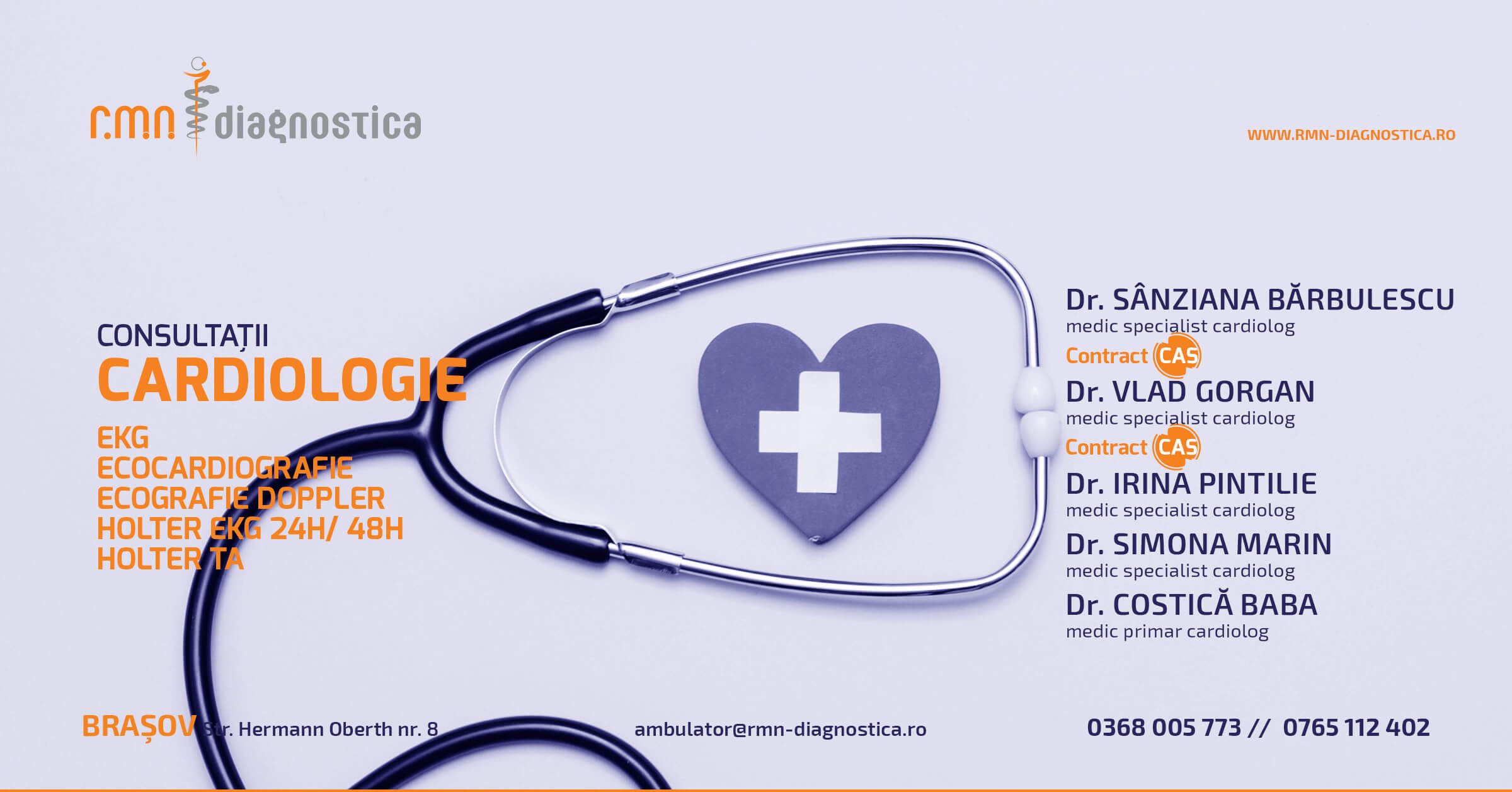 Consultatii Cardiologie Brasov RMN Diagnostica