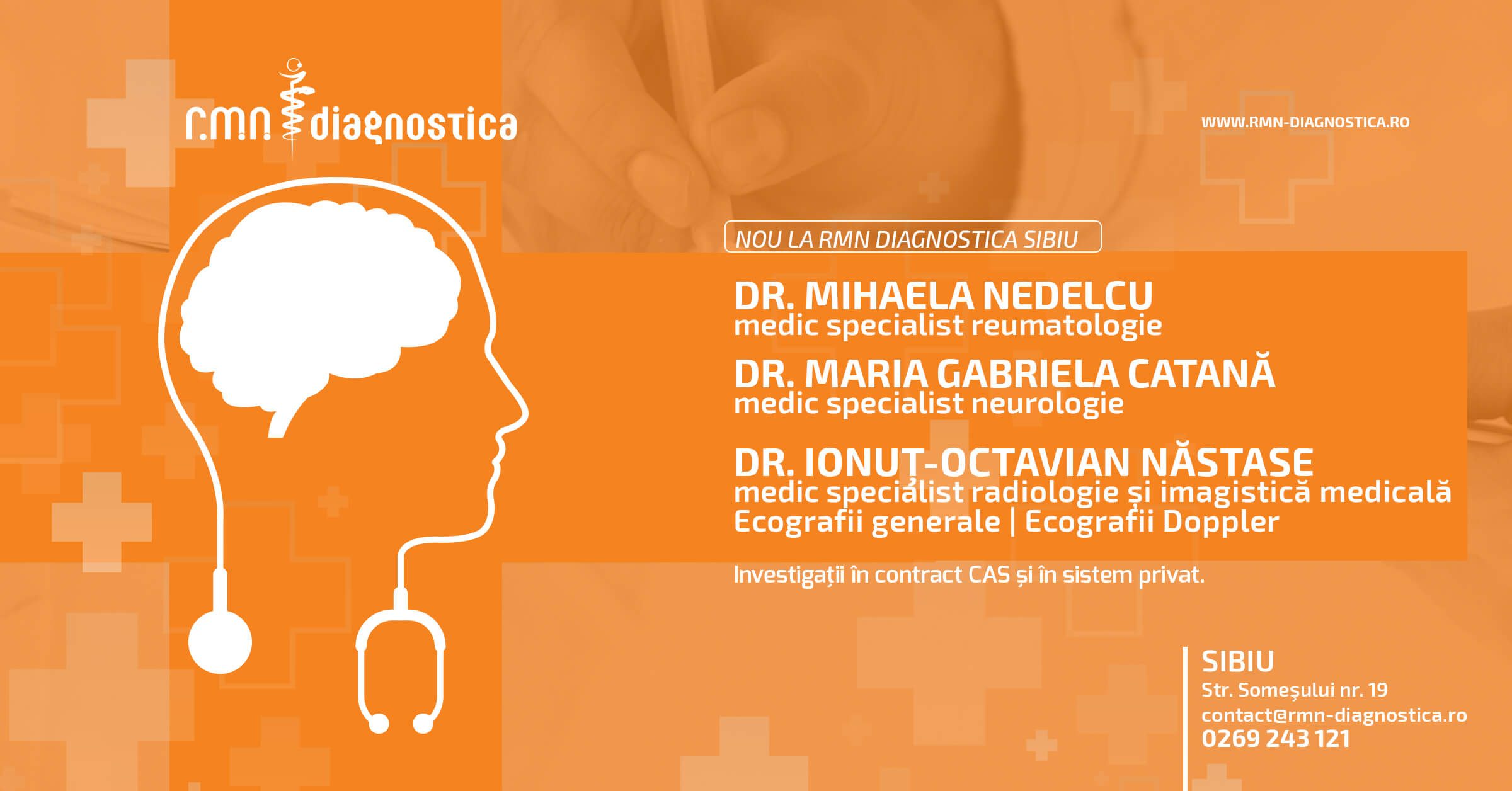 Medici noi la RMN Diagnostica Sibiu