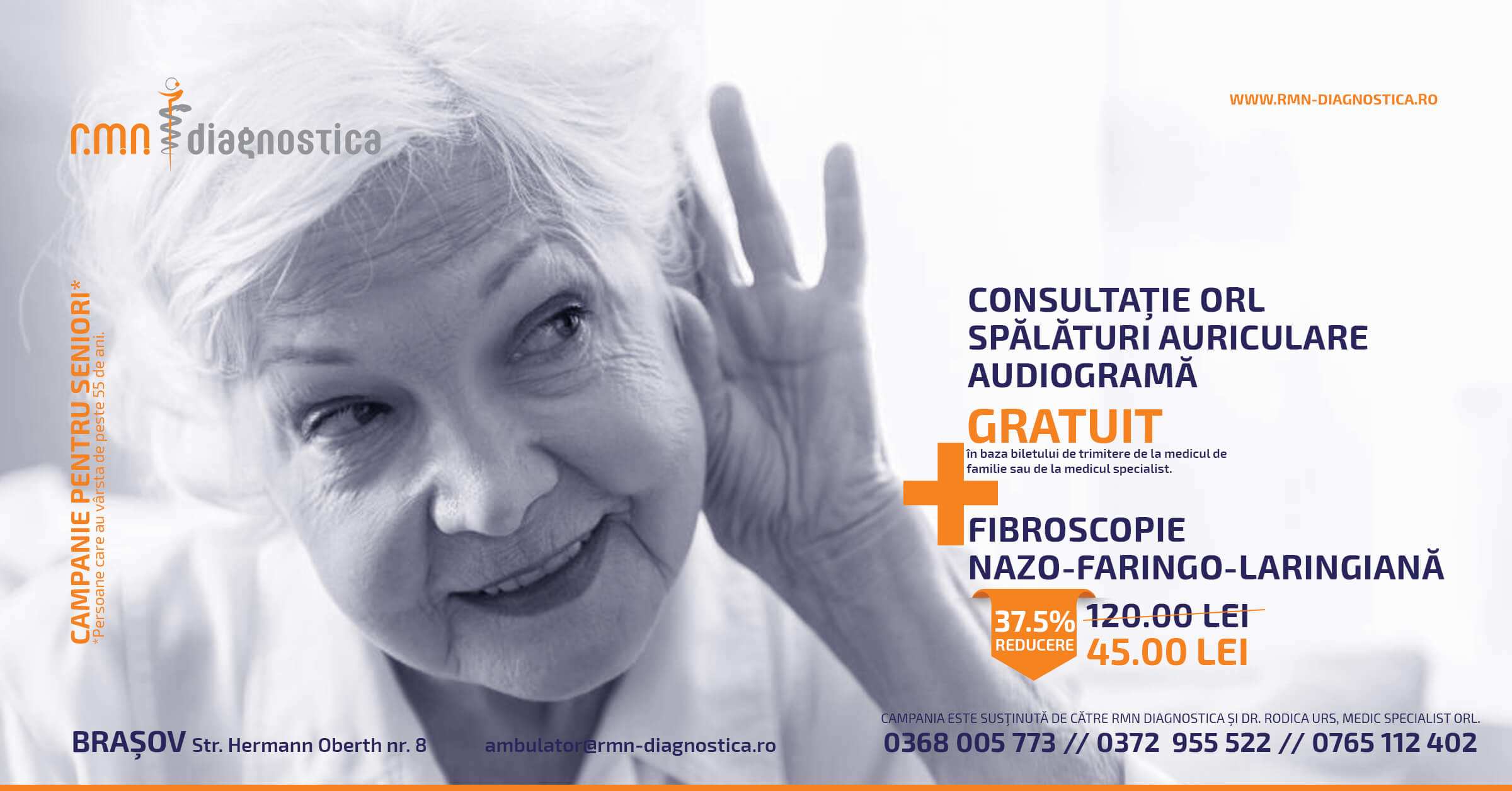 Promoție ORL la RMN Diagnostica Brașov