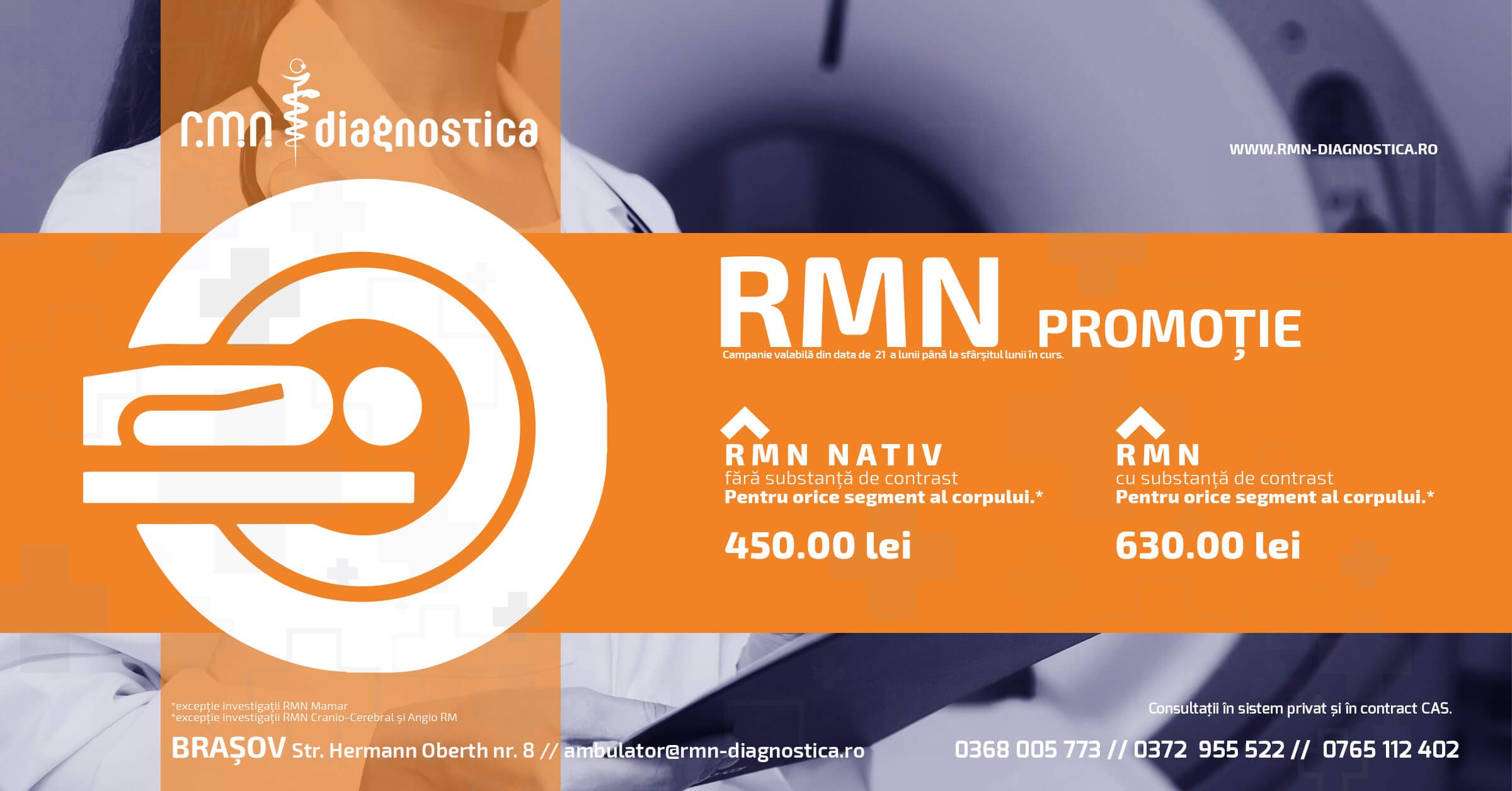Promoție la RMN Diagnostica Brașov