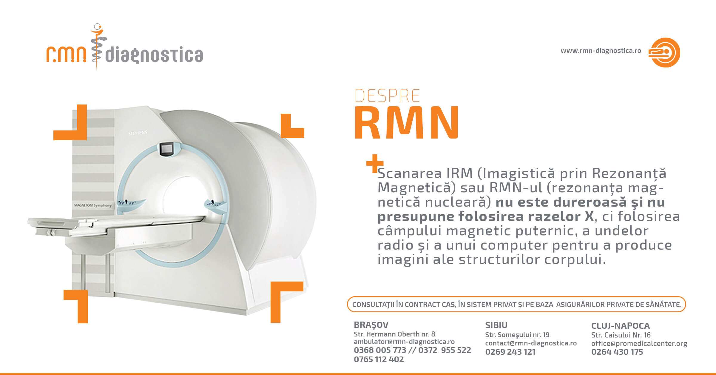 Investigații RMN sigure și nedureroase