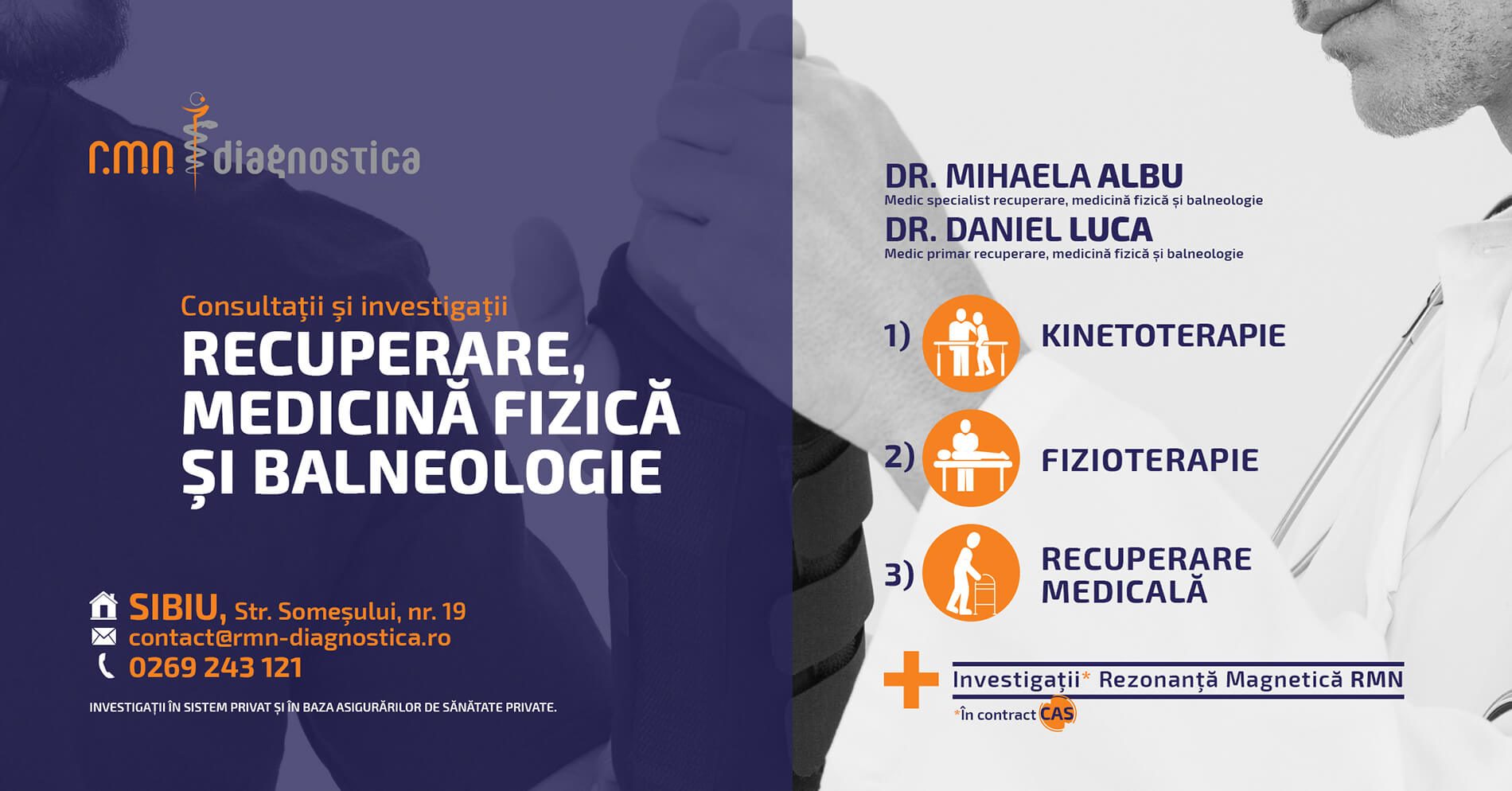 Recuperare medicala Sibiu Dr Mihaela Albu si Dr Daniel Luca