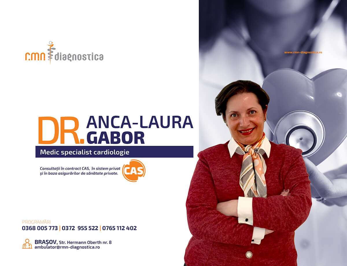 Dr Anca Laura Gabor, medic specialist cardiologie Brasov Rmn Diagnostica