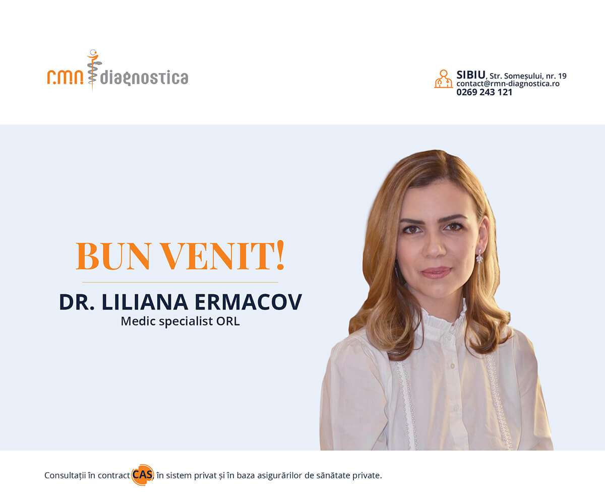 ORL Sibiu Dr Liliana Ermacov medic specialist ORL SIBIU RMN Diagnostica