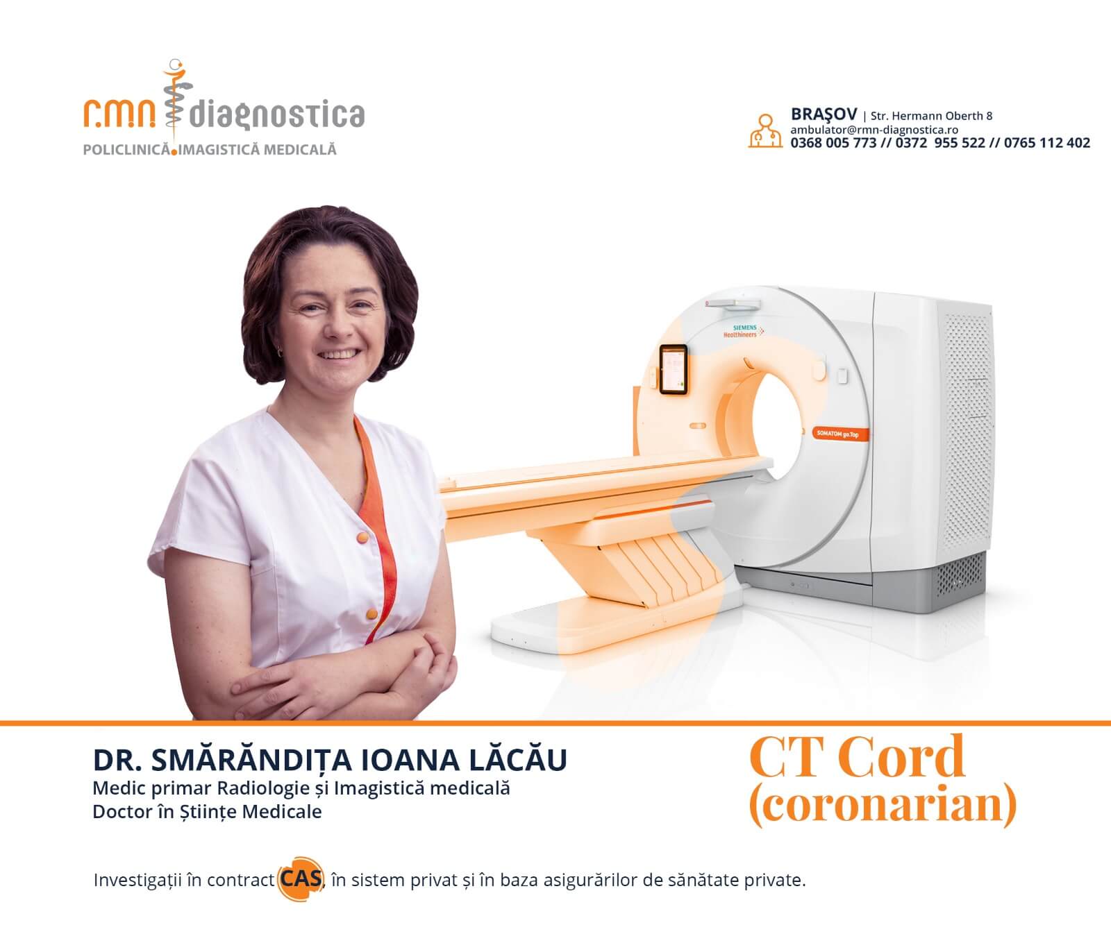 Dr. Smarandita Lacau - medic primar Radiologie - Imagistica Medicala, Doctor în Științe Medicale