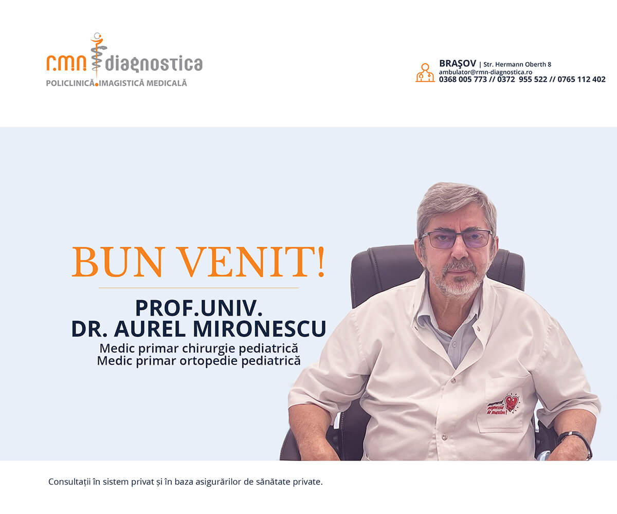 Prof.univ.dr. Aurel Mironescu medic primar chirurgie și ortopedie pediatrică