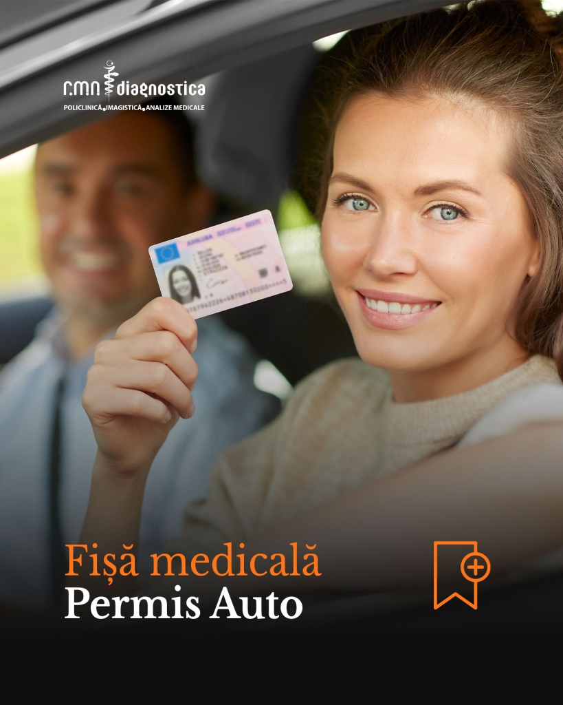 NOU: Fișă medicală permis auto