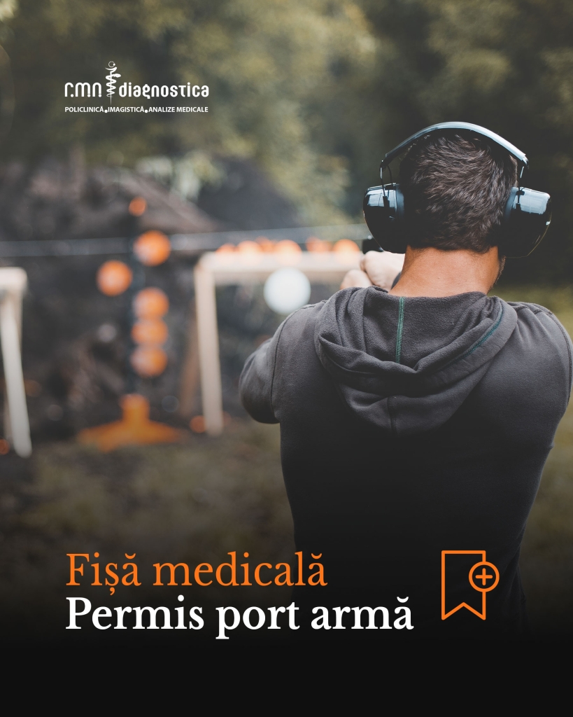 NOU: Fișă medicală permis port armă